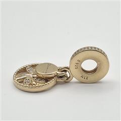 Pandora S925 ALE 14K Gold Plated Sparkling Family Tree Dangle Charm 768661C01